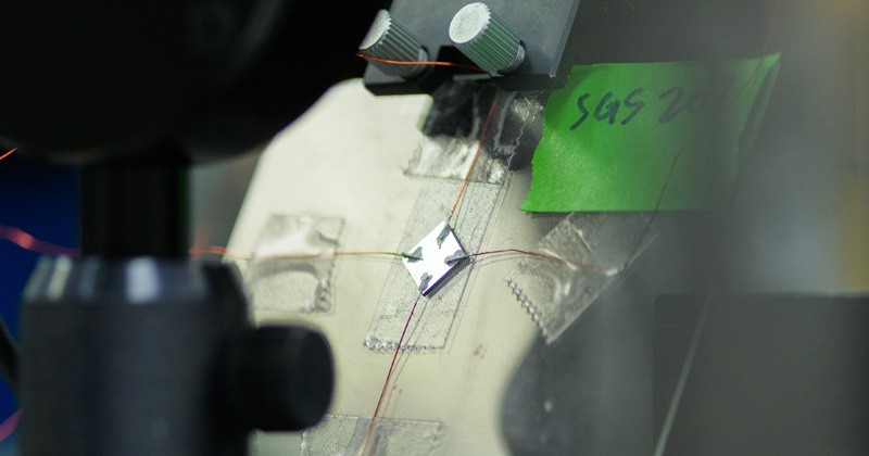 wide shot of germanium in lab