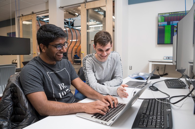 students working